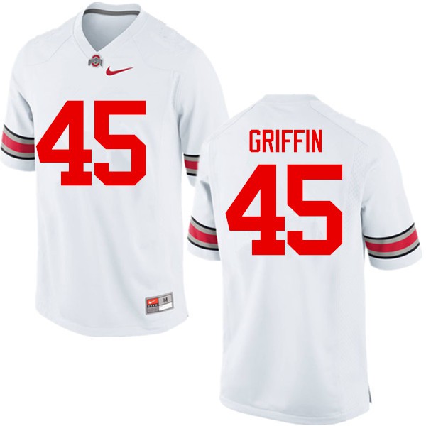 Ohio State Buckeyes #45 Archie Griffin Men Stitched Jersey White